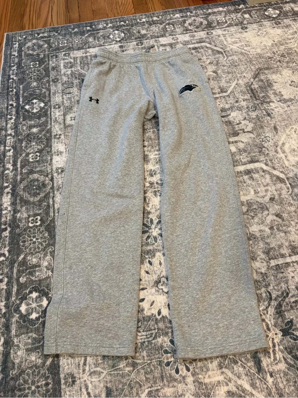 Under Armour Kids Gray Annapolis Hawks Sweatpants with Accent Logo
